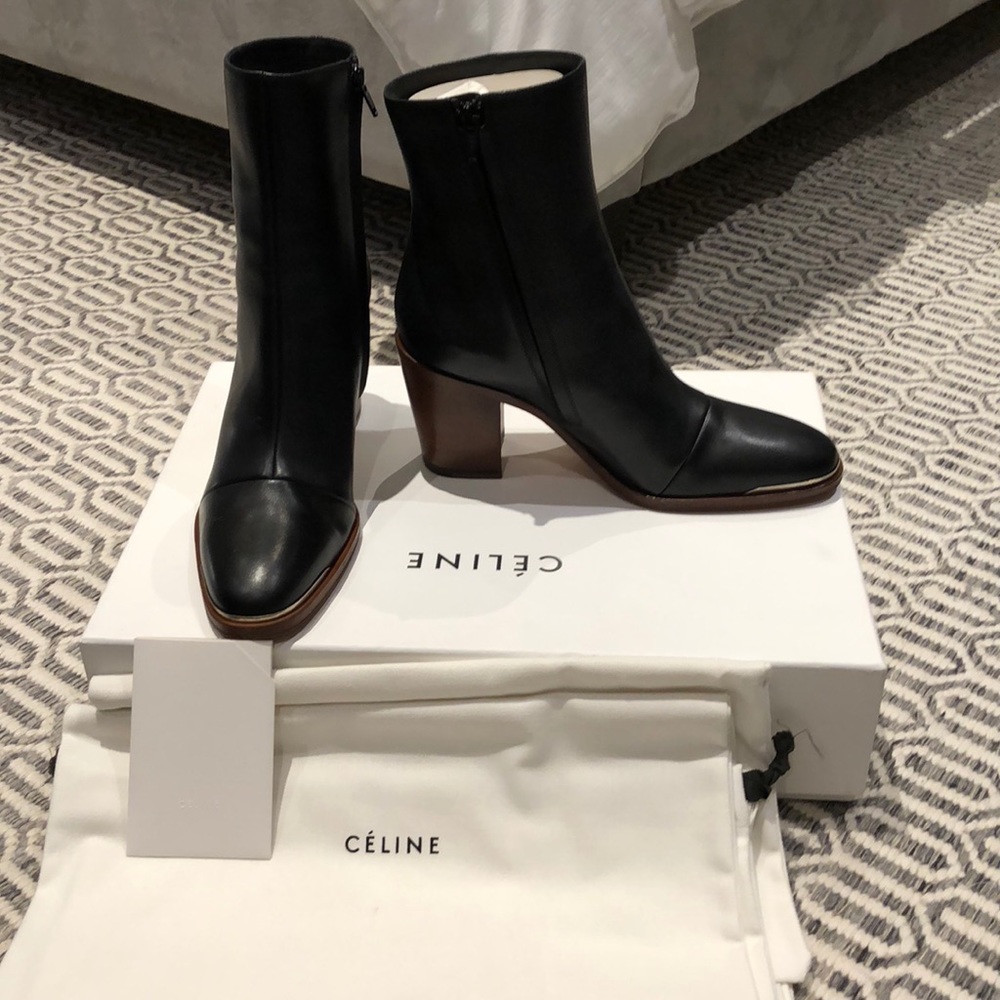 Celine leather boots